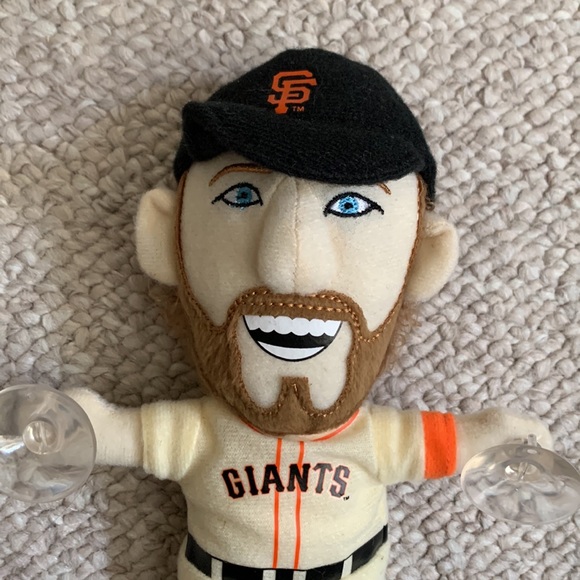 Like New- San Francisco/SF Giants Hunter Pence Stuffed Doll with Window Clings - Picture 3 of 6